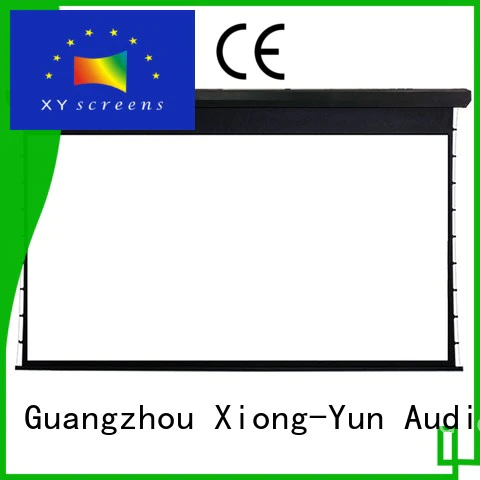 motorized project large portable projector screen series XY Screens company