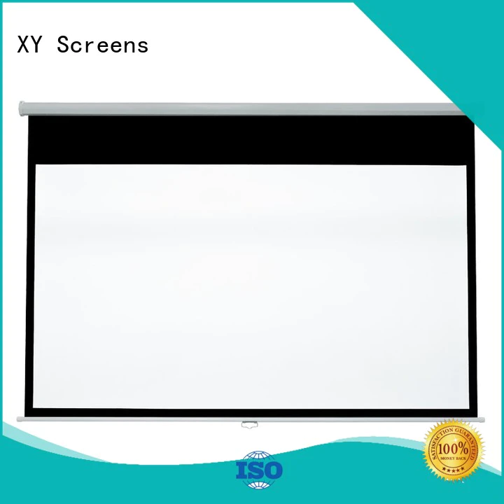 Quality XY Screens Brand pull down rear projection screen school