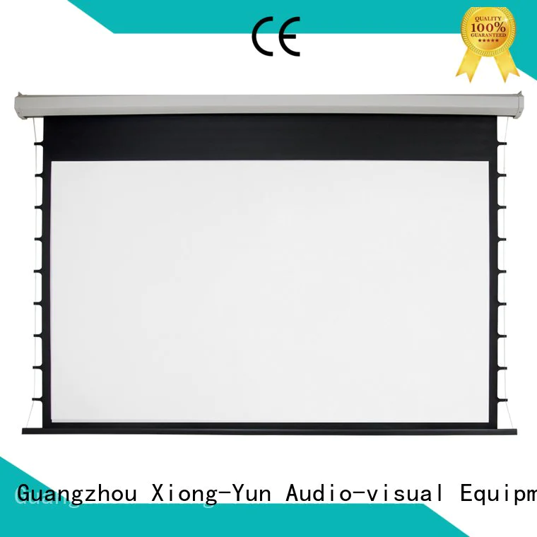 OEM Electric Drop Down Movie Screen projector inch movie Motorized Retractable Projector Screen