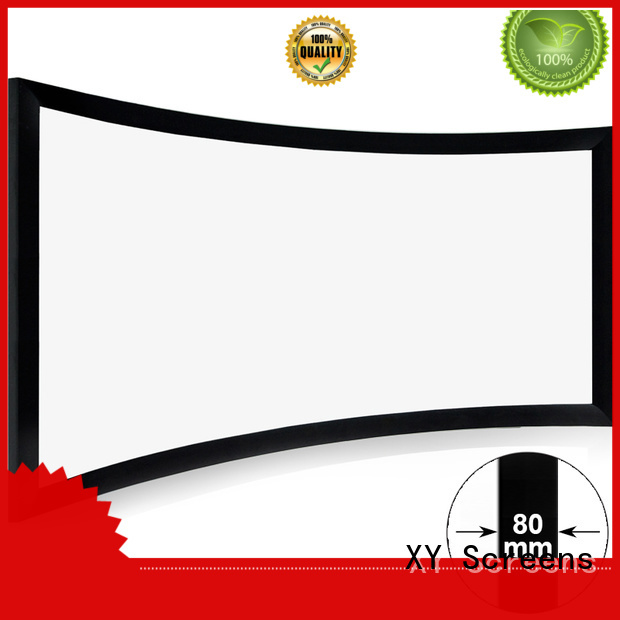 XY Screens curved curved projector screen personalized for home cinema