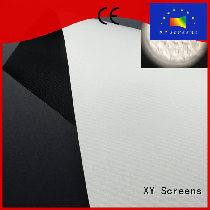 Quality HD home theater projection screens with soft PVC fabric XY Screens Brand front and rear fabric