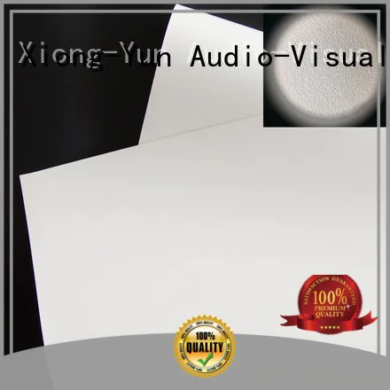 Quality HD home theater projection screens with soft PVC fabric XY Screens Brand wg1 front and rear fabric