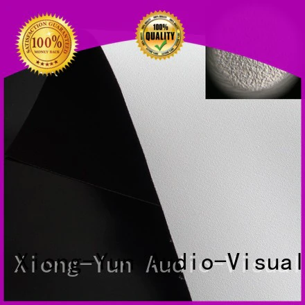 XY Screens Brand pvc hard flexible HD home theater projection screens with soft PVC fabric silver