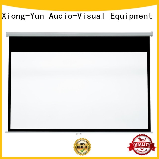 XY Screens coated sheet drop down projector screen design for students