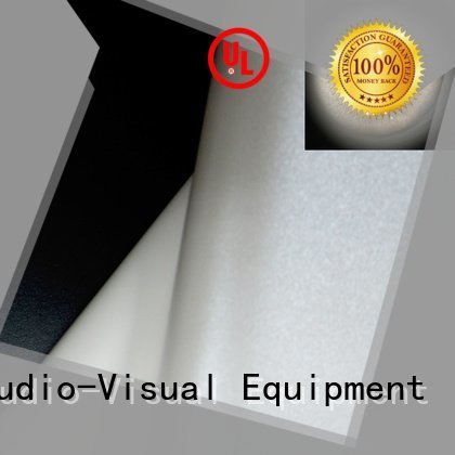 Custom pvc front and rear fabric pro HD home theater projection screens with soft PVC fabric