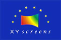 What is raw material for fixed frame projector screen in XY screen?-XY screens