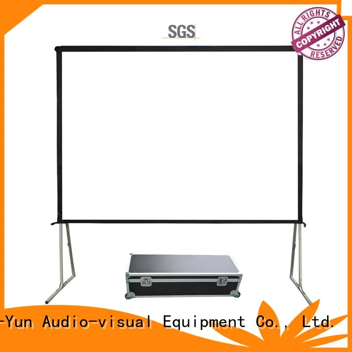 outdoor carry folding fast XY Screens outdoor pull down projector screen