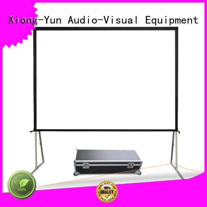 outdoor pull down projector screen ff1 folding XY Screens Brand